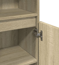 Badschrank Sonoma-Eiche 30x30x100 cm Holzwerkstoff