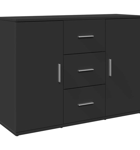 Sideboard Schwarz 90,5x29,5x65 cm Holzwerkstoff