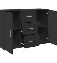 Sideboard Schwarz 90,5x29,5x65 cm Holzwerkstoff