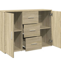 Sideboard Sonoma-Eiche 90,5x29,5x65 cm Holzwerkstoff