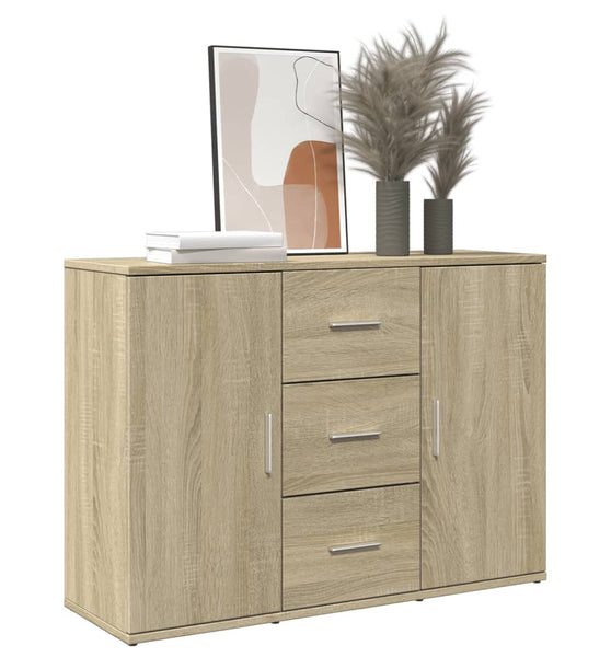 Sideboard Sonoma-Eiche 90,5x29,5x65 cm Holzwerkstoff