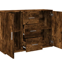 Sideboard Räuchereiche 90,5x29,5x65 cm Holzwerkstoff