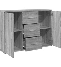 Sideboard Grau Sonoma 90,5x29,5x65 cm Holzwerkstoff