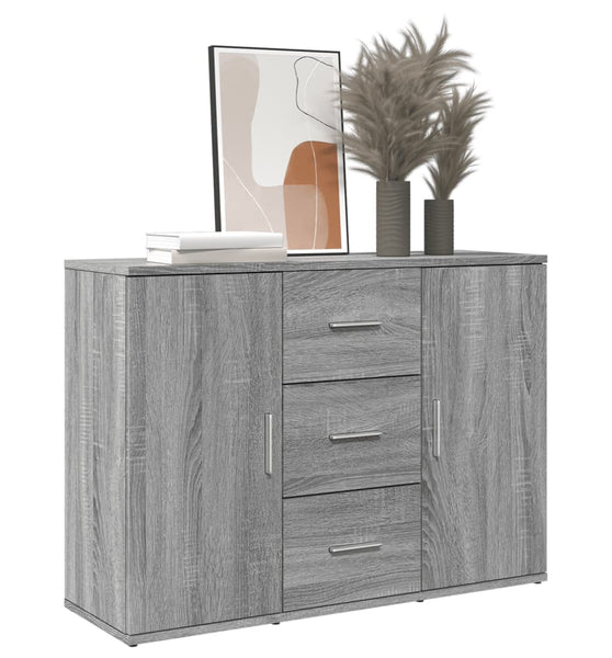 Sideboard Grau Sonoma 90,5x29,5x65 cm Holzwerkstoff