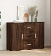 Sideboard Braun Eichen-Optik 90,5x29,5x65 cm Holzwerkstoff