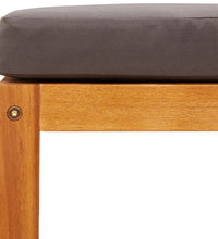 10-tlg. Garten-Sofagarnitur mit Kissen Massivholz Akazie