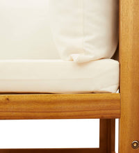 10-tlg. Garten-Sofagarnitur mit Kissen Massivholz Akazie