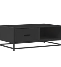 Couchtisch Schwarz 90x57x35 cm Holzwerkstoff und Metall