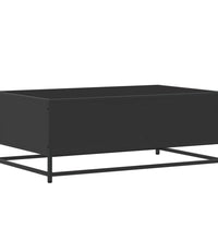 Couchtisch Schwarz 90x57x35 cm Holzwerkstoff und Metall