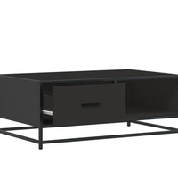 Couchtisch Schwarz 90x57x35 cm Holzwerkstoff und Metall