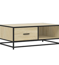 Couchtisch Sonoma-Eiche 90x57x35 cm Holzwerkstoff und Metall