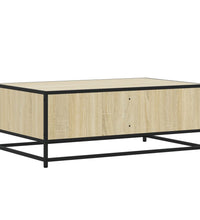 Couchtisch Sonoma-Eiche 90x57x35 cm Holzwerkstoff und Metall