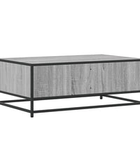 Couchtisch Grau Sonoma 90x57x35 cm Holzwerkstoff und Metall