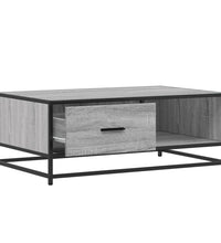 Couchtisch Grau Sonoma 90x57x35 cm Holzwerkstoff und Metall