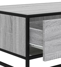 Couchtisch Grau Sonoma 90x57x35 cm Holzwerkstoff und Metall