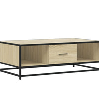 Couchtisch Sonoma-Eiche 100x57x35 cm Holzwerkstoff und Metall