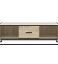 Couchtisch Sonoma-Eiche 100x57x35 cm Holzwerkstoff und Metall