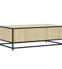 Couchtisch Sonoma-Eiche 100x57x35 cm Holzwerkstoff und Metall