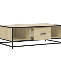 Couchtisch Sonoma-Eiche 100x57x35 cm Holzwerkstoff und Metall