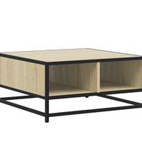 Couchtisch Sonoma-Eiche 60,5x60,5x30cm Holzwerkstoff und Metall