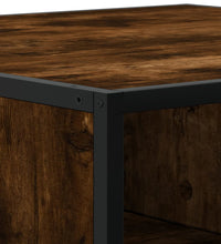 Couchtisch Räuchereiche 60,5x60,5x30cm Holzwerkstoff und Metall