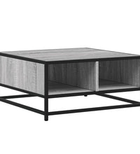 Couchtisch Grau Sonoma 60,5x60,5x30 cm Holzwerkstoff und Metall