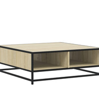 Couchtisch Sonoma-Eiche 80x80x30 cm Holzwerkstoff und Metall