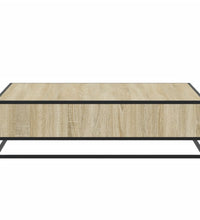 Couchtisch Sonoma-Eiche 100x100x30 cm Holzwerkstoff und Metall