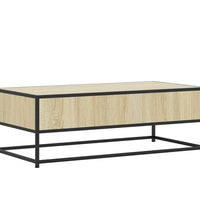 Couchtisch Sonoma-Eiche 100x50x35 cm Holzwerkstoff und Metall