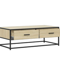 Couchtisch Sonoma-Eiche 100x50x35 cm Holzwerkstoff und Metall