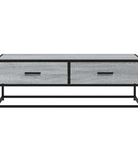 Couchtisch Grau Sonoma 100x50x35 cm Holzwerkstoff und Metall