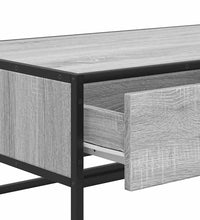 Couchtisch Grau Sonoma 100x50x35 cm Holzwerkstoff und Metall