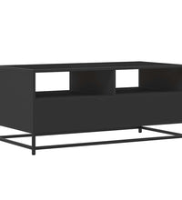 Couchtisch Schwarz 100x50x45 cm Holzwerkstoff und Metall