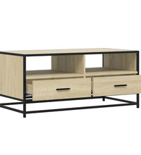 Couchtisch Sonoma-Eiche 100x50x45 cm Holzwerkstoff und Metall