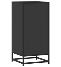 Sideboard Schwarz 35,5x35x76 cm Holzwerkstoff und Metall