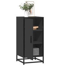 Sideboard Schwarz 35,5x35x76 cm Holzwerkstoff und Metall