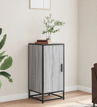 Sideboard Grau Sonoma 35,5x35x76 cm Holzwerkstoff und Metall