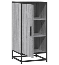 Sideboard Grau Sonoma 35,5x35x76 cm Holzwerkstoff und Metall