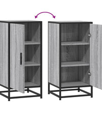 Sideboard Grau Sonoma 35,5x35x76 cm Holzwerkstoff und Metall