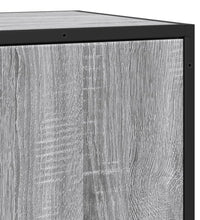 Sideboard Grau Sonoma 35,5x35x76 cm Holzwerkstoff und Metall