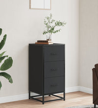 Sideboard Schwarz 35,5x35x76 cm Holzwerkstoff und Metall