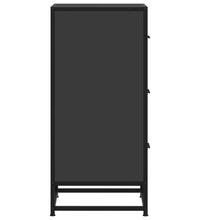 Sideboard Schwarz 35,5x35x76 cm Holzwerkstoff und Metall