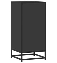 Sideboard Schwarz 35,5x35x76 cm Holzwerkstoff und Metall
