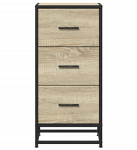 Sideboard Sonoma-Eiche 35,5x35x76 cm Holzwerkstoff und Metall