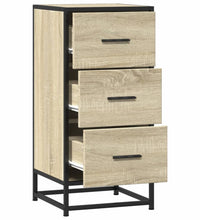 Sideboard Sonoma-Eiche 35,5x35x76 cm Holzwerkstoff und Metall