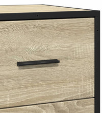 Sideboard Sonoma-Eiche 35,5x35x76 cm Holzwerkstoff und Metall