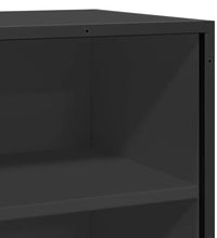 Sideboard Schwarz 35,5x35x76 cm Holzwerkstoff und Metall