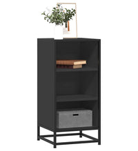 Sideboard Schwarz 35,5x35x76 cm Holzwerkstoff und Metall