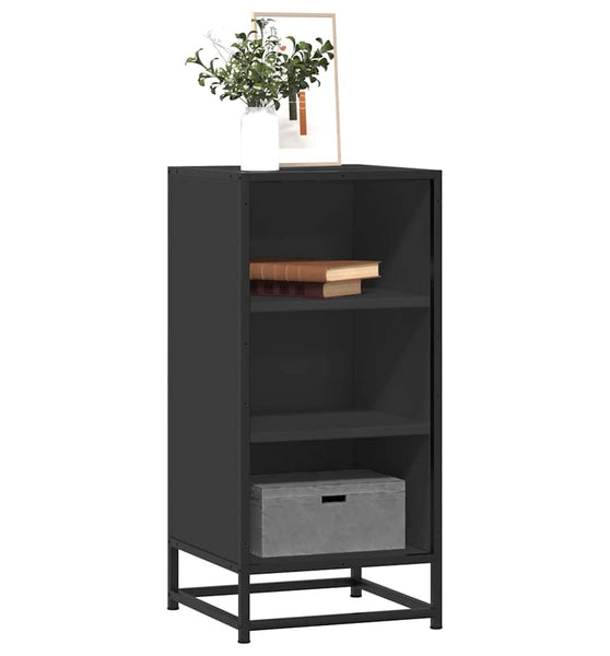 Sideboard Schwarz 35,5x35x76 cm Holzwerkstoff und Metall