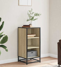 Sideboard Sonoma-Eiche 35,5x35x76 cm Holzwerkstoff und Metall